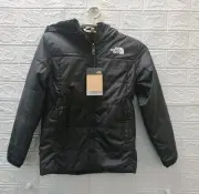 New THE NORTH FACE Reversible Insulated Full Zip Hooded Parka Black Size 10Youth