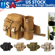 Tactical Military Army Waist Fanny Pack Bag Hiking Outdoor Camping Belt Men Bag