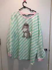 Peter Alexander Girls Womens Sleepwear Pijama Top Warm Cosy Rabbit Cute New