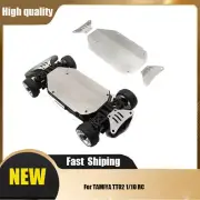 Stainless Chassis Armor Axle Protector Skid Plate for TAMIYA TT02 1/10 RC AAU