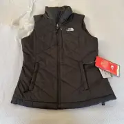 The North Face Red Blaze Vest Womens XS Primaloft Insulated Quilted Puffer Black