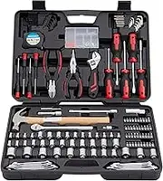 245 Piece MECHMAX Home Tool Set with Tool Box Storage Case, for Household, Car, Apartment, Office, Dorm, New House, Back to School, and as A Gift