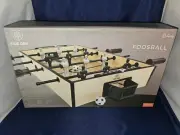 New 20" Wood Tabletop Foosball Game five oak wooden table soccer black white