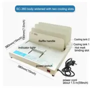 95MM 900 Sheets Book Binding Machine Electric Hot Melt Glue Binder A4 A5 B5 A3