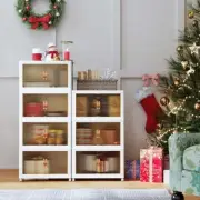 5 Tier Plastic Storage Bins with Lids 42QT, Stackable Storage Containers with...