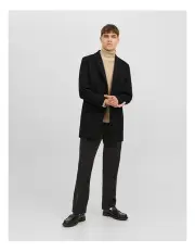 [Jack & Jones] Morrison Wool Coat in Black