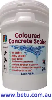 WATER BASED COLOURED CONCRETE SEALER -COLOUR BASALT - 20 Litres