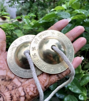 Hand Cymbals Metal Manjira Manjeera Manjire Indian Percussion Musical Instrument