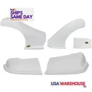 Dominator Race DOM2300-WH Plastic White Nose Kit fits Dirt Late Model Performanc