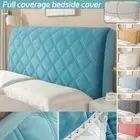 Quilted Foam Padded Headboard Cover Elastic Bed Head Backrest Protector