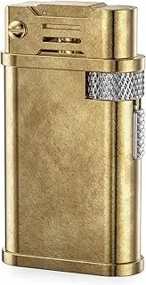 JOPOO Cool Trench Metal Petrol Vintage Lighter for Smoking - (Sold without Lighter Fluid)