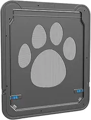 Jeruytgh Dog Door for Screen | Puppy Dog Entry Screen Door with Locking | Replacement Flap Closure Versatile Pet Passage Opening for Patio Indoor Outdoor Use