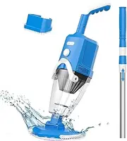 Advwin Cordless Pool Vacuum, Handheld Pool Cleaner with Telescopic Pole, Powerful Rechargeable Pool Vacuum up to 90 Minutes, Deep Cleaning for Pools, Spas and Hot Tub