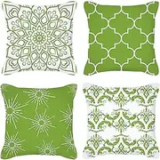 Decorative Throw Pillow Covers 4 Pack Pillowcover 18x18 Soft Cushion Valentine's Day pillowcovers Monthers Day Personalized Home Sofa Bed car Coach arm-Chair (Multicolor)