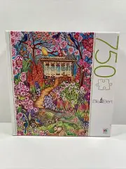 Big Ben Spring Pavillon Jigsaw Puzzle 750 Garden Birds Fantasy Rabbits Flowers