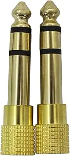 GOOHOCHY 2Pcs Headphone Adapter Male to Female Audio Jack Plug Converter for Headphone Guitar and Digital Piano Versatile Audio Line Adapter