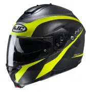 HJC C91 Taly Modular Street Helmet XS Hi-Viz Yellow/Blue