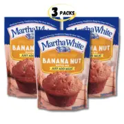 Martha White BANANA NUT Muffin Mix 7.06oz - 3 PACKS