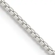 26 Inch Sterling Silver 1.25mm 8 Sided Diamond-Cut Box Chain