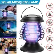 Solar Powered Mosquito Killer Wall Lamp Bug Zapper Fly Insect Repeller Outdoor
