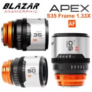 BLAZAR APEX 35mm 50mm T1.8 1.33X S35 Auto Focus Anamorphic Lens for Sony E-mount