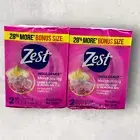 2 x Zest Indulgence Moisturizing LUSH ORCHID & ALMOND OIL Bar Soap 4 Total Bars