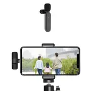 2.4G Wireless Lavalier Microphone Mic For Android Apple Phone iPhone iPad Vlog Live Stream