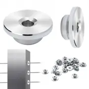 VEVOR 51Pack Cable Railing Kit 3.2mm Wheel Protector Sleeves, Bundle with Black Invisible 3.2mm Swage Tensioner and Terminal, Cable Railing Post Safeg
