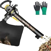 Garden Leaf Blower & Vacuum Shredder with Wheels, 3800W 3 in 1 Leaf Blower Corded with 40L Leaf Collection Bag, 6-Speed Adjustable, 16:1 Shredding Ratio, Strong Suction, for Lawn Care(15 Meters Wire)