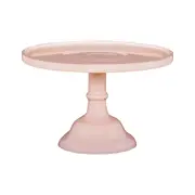 Ecology Glass Torte Cake Stand Dessert Display Holder 25x15.5cm Blush Pink