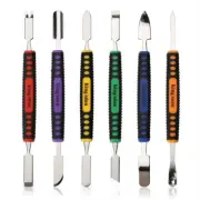 Kingsdun 6pcs Dual End Metal Spudger Pry Set for iPhone iPad Tablet fix LCD open