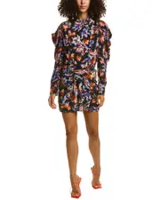 IRO Merera Silk-Blend Mini Dress