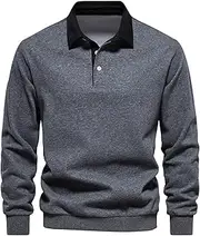 [Generic] Workout Compression Shirt 2023 Long Sleeved Collar Men's Sweater Casual Versatile Bottom Cold Gear Mens Long Sleeve