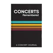 New Concert Journal Track Favorite Concerts Record Every Moment of the Concert Best Gifts for Your Love Black