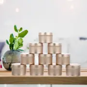 12pcs Tinplate Tea Container Empty Candle Jar Homemade Candle Holder Metal