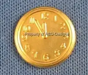 50pc Raw Brass Time Watch Clock Face Finding 5772