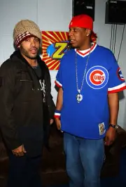 Lenny Kravitz and Jay-Z at The Z100 Jingle Ball 2001 at Madison Sq- Old Photo