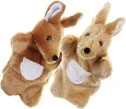 2Pcs Realistic Animal Hand Puppets for Adults Educational for Storytelling Role Play for Parties Playtime and Creative Learning Activities