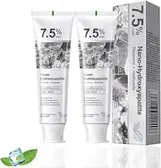 2Pcs Hydroxyapatite Toothpaste 7.5%, Fluoride-Free Advanced Enamel Protection, Tooth Strengthening, Gentle Effective Formula, Toothpaste for Sensitive Teeth, 4.23oz
