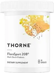 Thorne Research - FloraSport 20B Probiotic Supplement, 20 Billion Active Cultures per Capsule - 30 Capsules