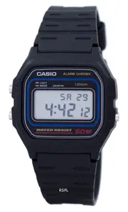 Casio Digital Alarm Chrono Stopwatch Backlight 12/24 Format W-59-1VQ Mens Watch