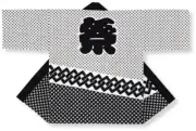 New Dyeing festival covered [Festival and Yoshiwara tie with white and black]