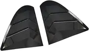 Compatible for Mitsubishi Lancer EX X EVO 2008-2018 Rear Window Side Vent Shutter Louver Cover Trim Car Accessories Auto Parts Carbon Fiber(Gloss Black)
