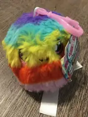 Squishamals Squeezamals Blue Scented Plush Rainbow Clip 3" Series 2 Backpack