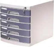 File Cabinet Desktop Cabinet, with Lock Drawer Storage Cabinet, 4/5/6/7 Tier File Cabinet, Organize Files to Improve Efficiency, for Office Supplies,5 Floors