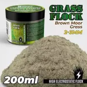 GSW Grass Flock - Brown Moor Grass 2-3mm (200ml high electrostatic flock)