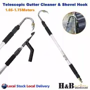Alumium Alloy Telescopic Gutter Cleaner Cleaning Tool Hook Shovel Scoop