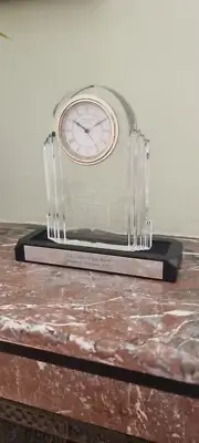Waterford Crystal Large Clock Commemorating NFL's Sydney American Bowl 1999