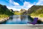 3D River Mountain Wallpaper Wall Mural Removable Self-adhesive 39