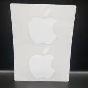 2 Apple iPhone Logo Decal White Laptop Computer 2" Stickers Steve Jobs Design